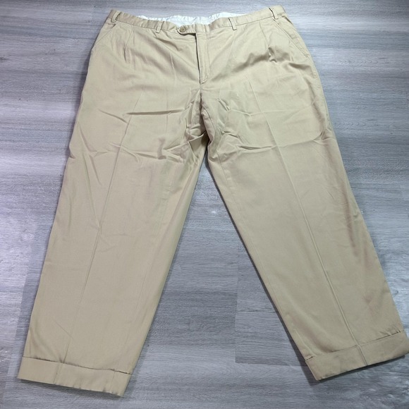 Brioni Other - Brioni Pants Mens 42x28 Beige Cotton Moena Chino Classic Fit Dress Cuffed Italy